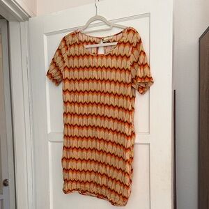 Roxy Chevron Dress/Swim Suit Cover Up Medium.